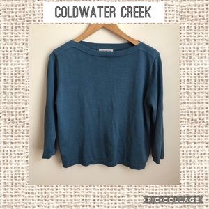 Coldwater Creek Boxy Lightweight Sweater 💙